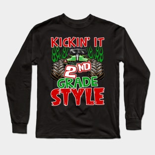 Kickin it 2nd Grade Back to School Teacher Long Sleeve T-Shirt